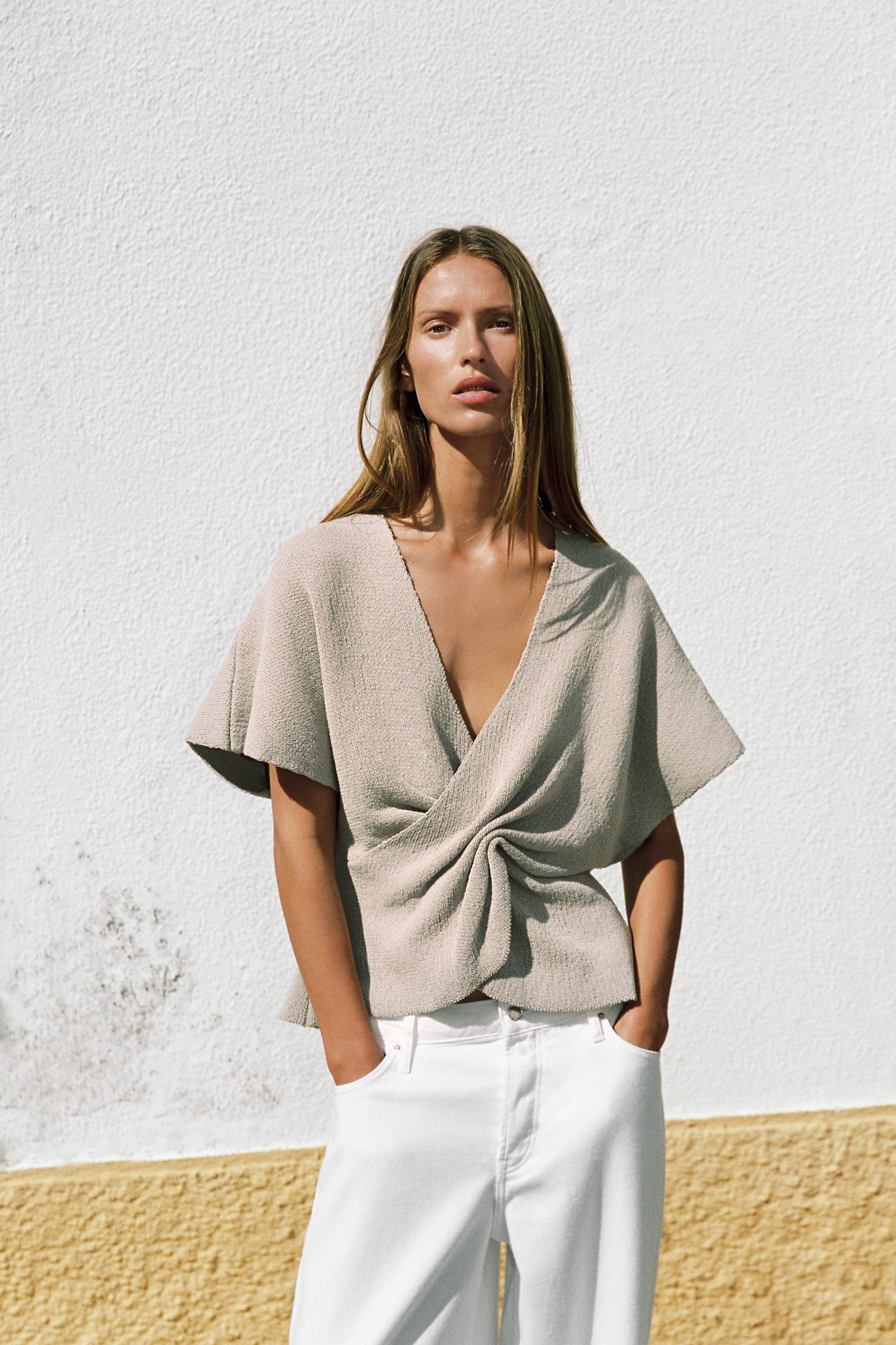 KNIT KNOTTED TOP | Zara US