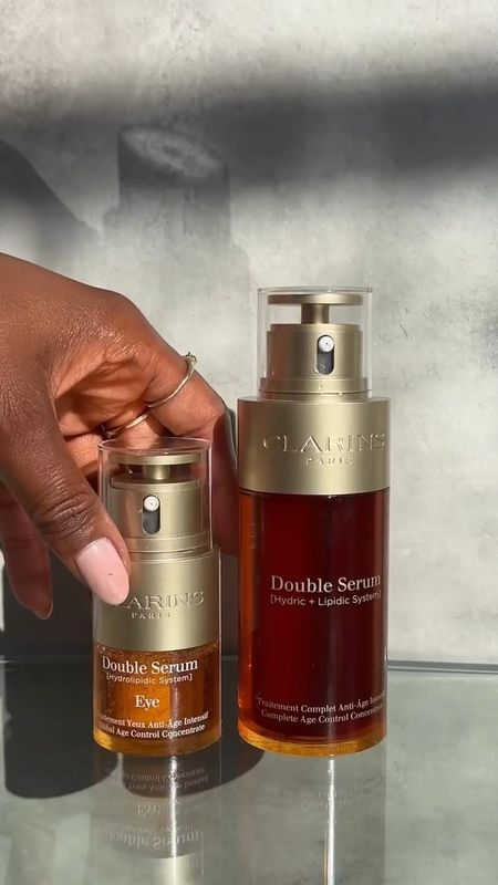 Beauty and skincare favorites: The Clarin’s double serum and double eye serum are such a luxurious experience for my skin - it helps to reduce the fine lines and helps depuff. Also great for all ages and ethnicities! Available on Sephora 

#LTKSeasonal #LTKFind #LTKbeauty