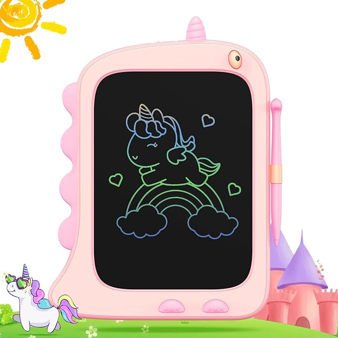 ORSEN 8.5 Inch LCD Doodle Board Tablet for Girls - Unicorn Drawing Pad for Kids 2-7 Years Old - T... | Amazon (US)