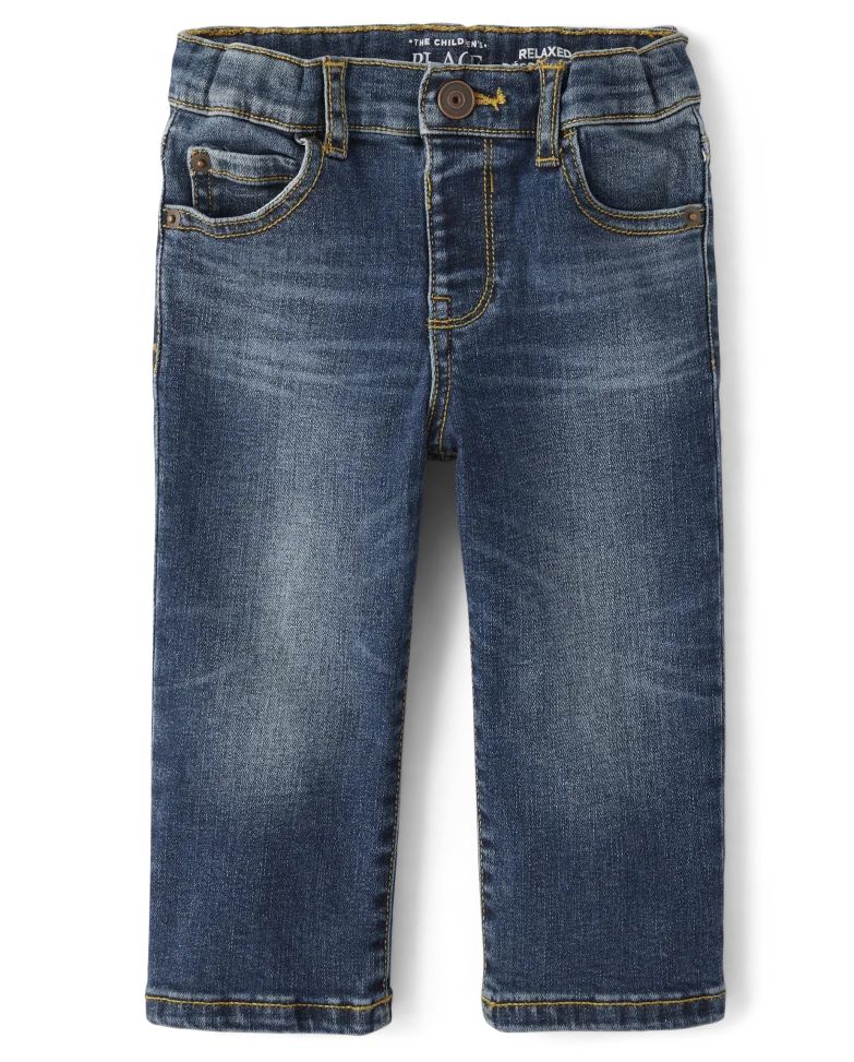 Toddler Boys Stretch Relaxed Jeans - latimer wash | The Children's Place