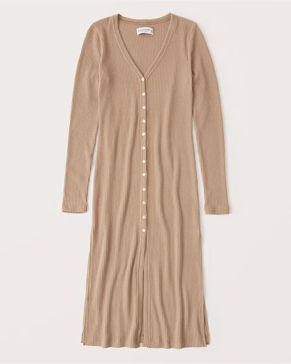 Cozy Ribbed Duster | Abercrombie & Fitch (US)