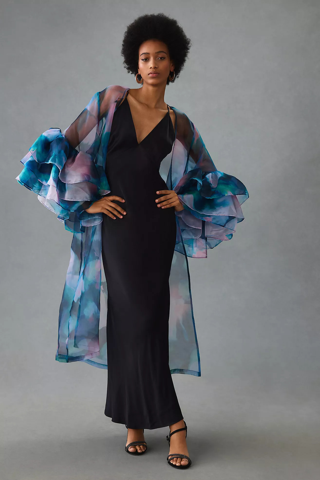 By Anthropologie Sheer Ruffle-Sleeve Kimono | Anthropologie (US)