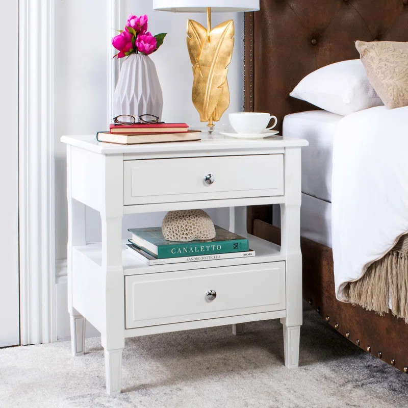 Jerry 2 - Drawer Solid Wood Nightstand | Wayfair North America