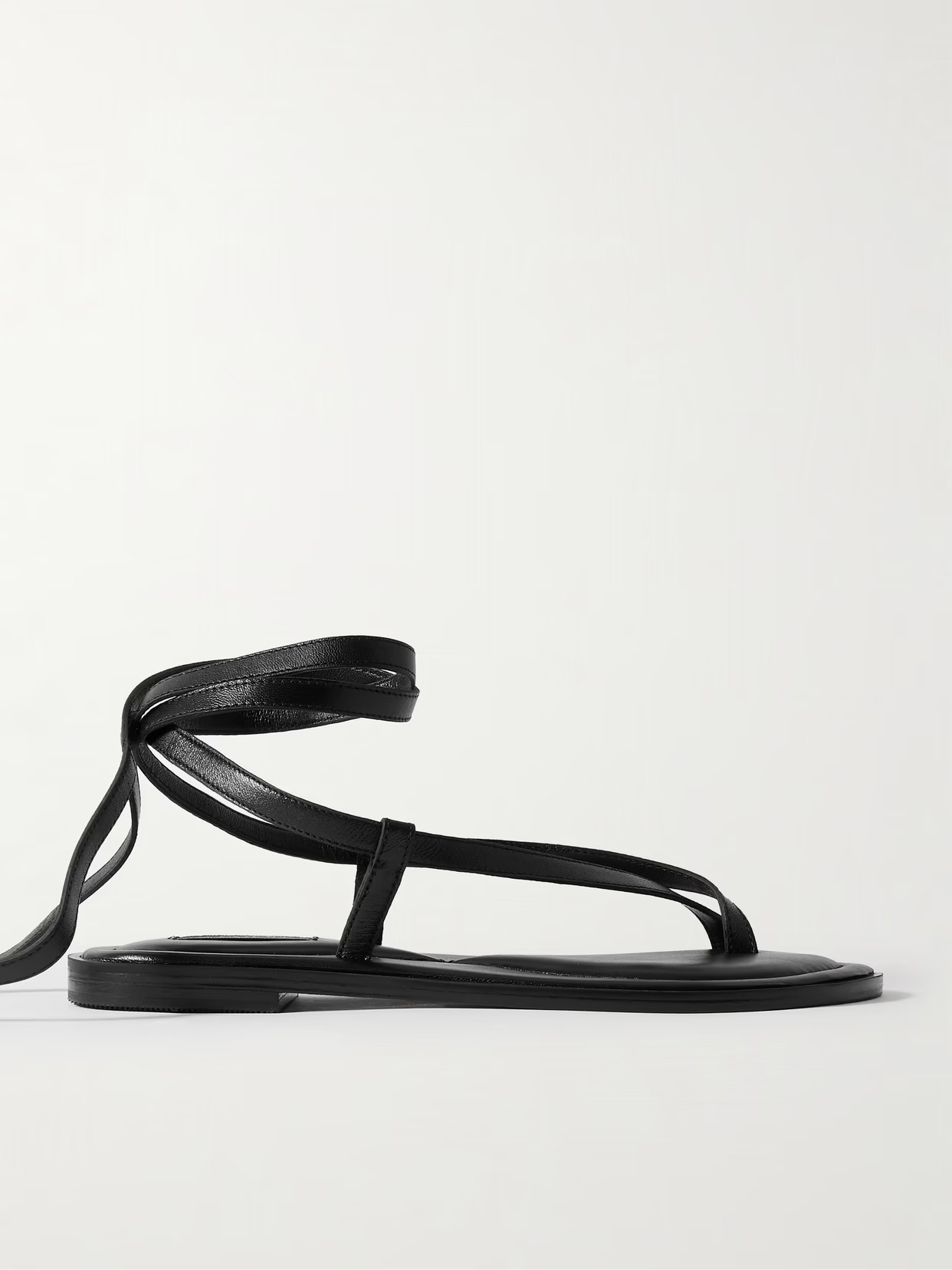 A Emery - Elliot Leather Sandals - Black | NET-A-PORTER (US)