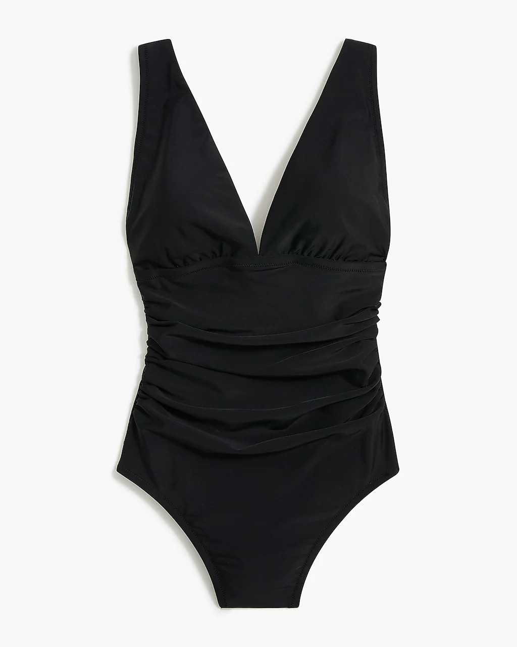 Ruched plunge one-piece swimsuit | J.Crew Factory