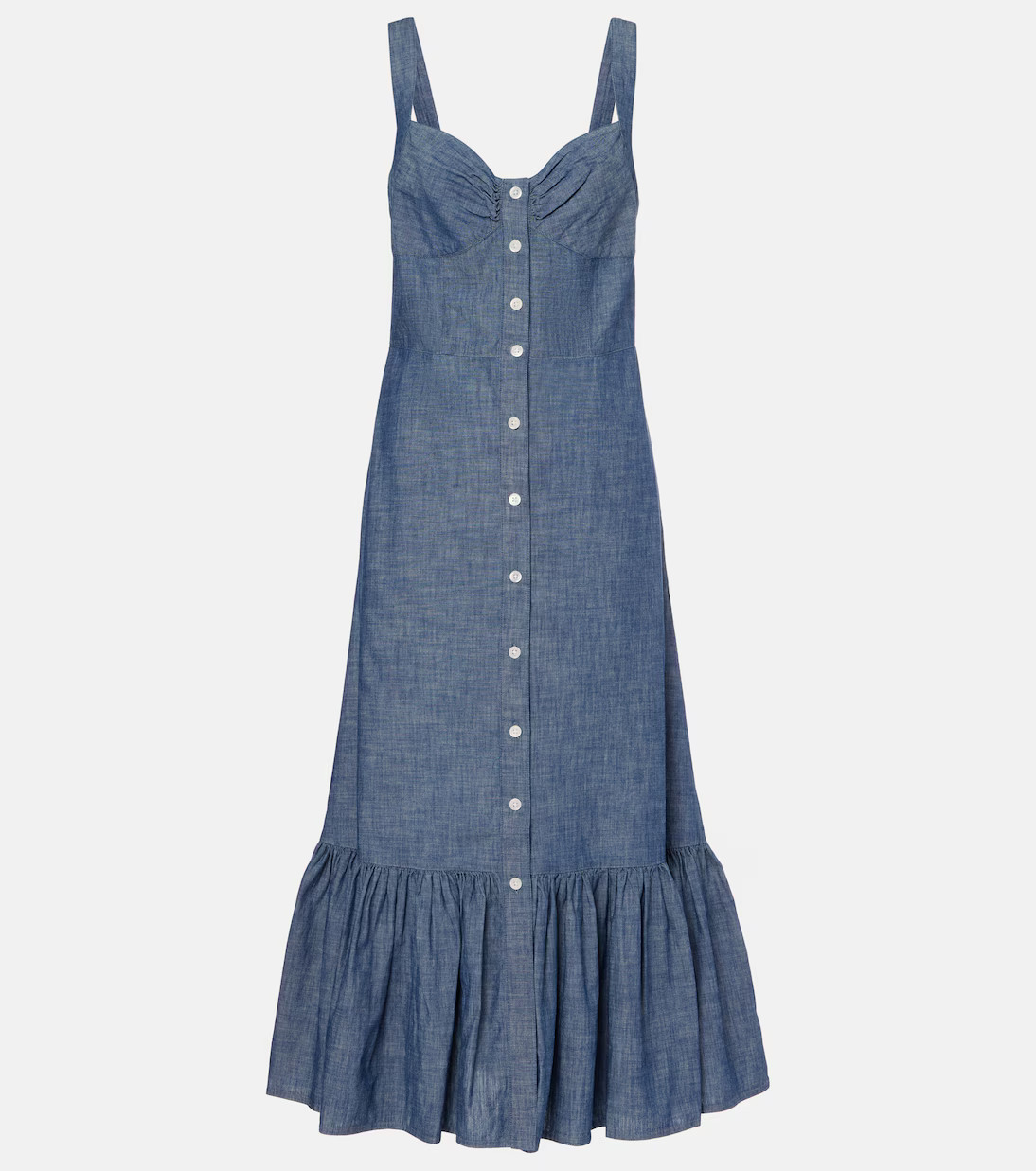 Cotton chambray maxi dress | Mytheresa (INTL)