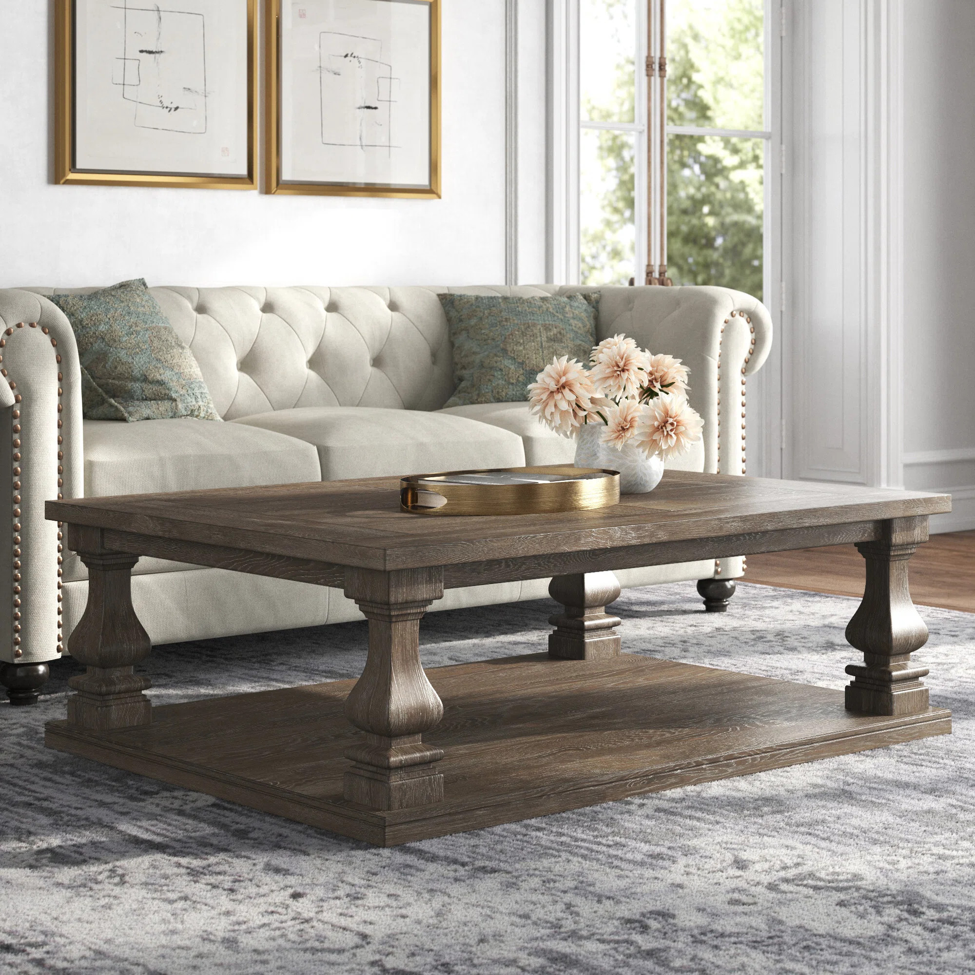 Ophelia & Co. Danyar Floor Shelf Coffee Table & Reviews | Wayfair | Wayfair North America
