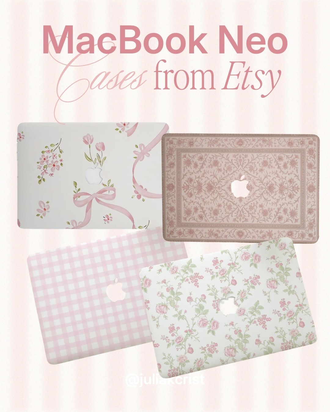 upgrade your setup with aesthetic macbook neo cases 💻✨ from clear minimalist shells to glossy pastel designs, these picks keep your laptop protected *and* cute. perfect for a cozy, pinterest-inspired desk setup 🤍 #ltk #ltktech #macbookneo #aestheticsetup #deskinspo #techaccessories