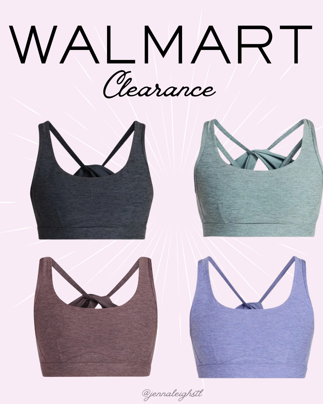 Walmart clearance find on these best selling Athletic Works ButterCore sports bras. Such a good time to grab a few colors. 

 #LTKfitnessgoals #LTKActive #LTKSaleAlert