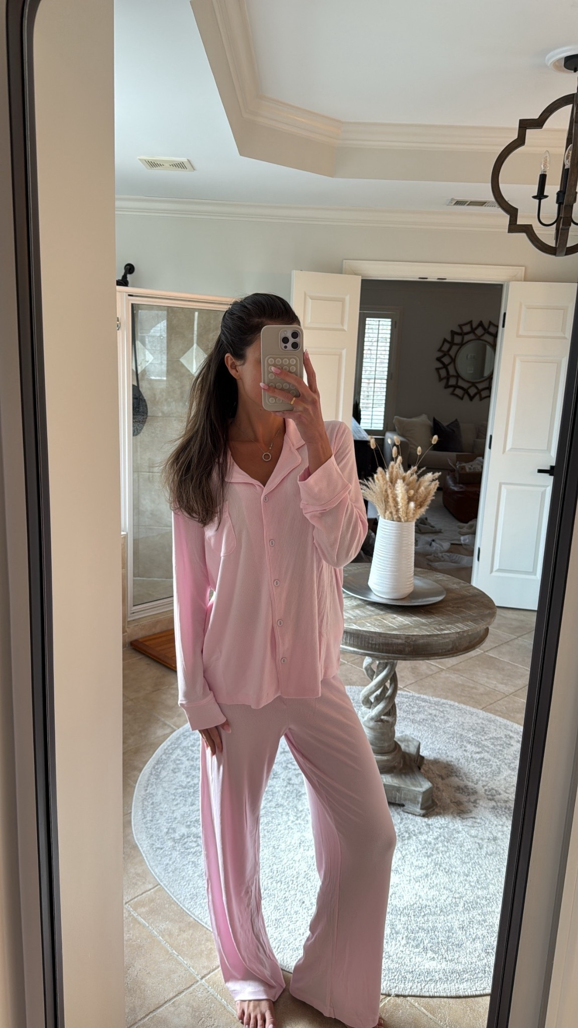 SKIMS pjs on sale! I size up to a size medium and I’m so glad I did. I absolutely love the fit. They are so soft and cute! 
I did a 32 C in the bra - but I’m gonna exchange it for 34 D. 

#LTKGiftGuide #LTKCyberWeek #LTKHoliday