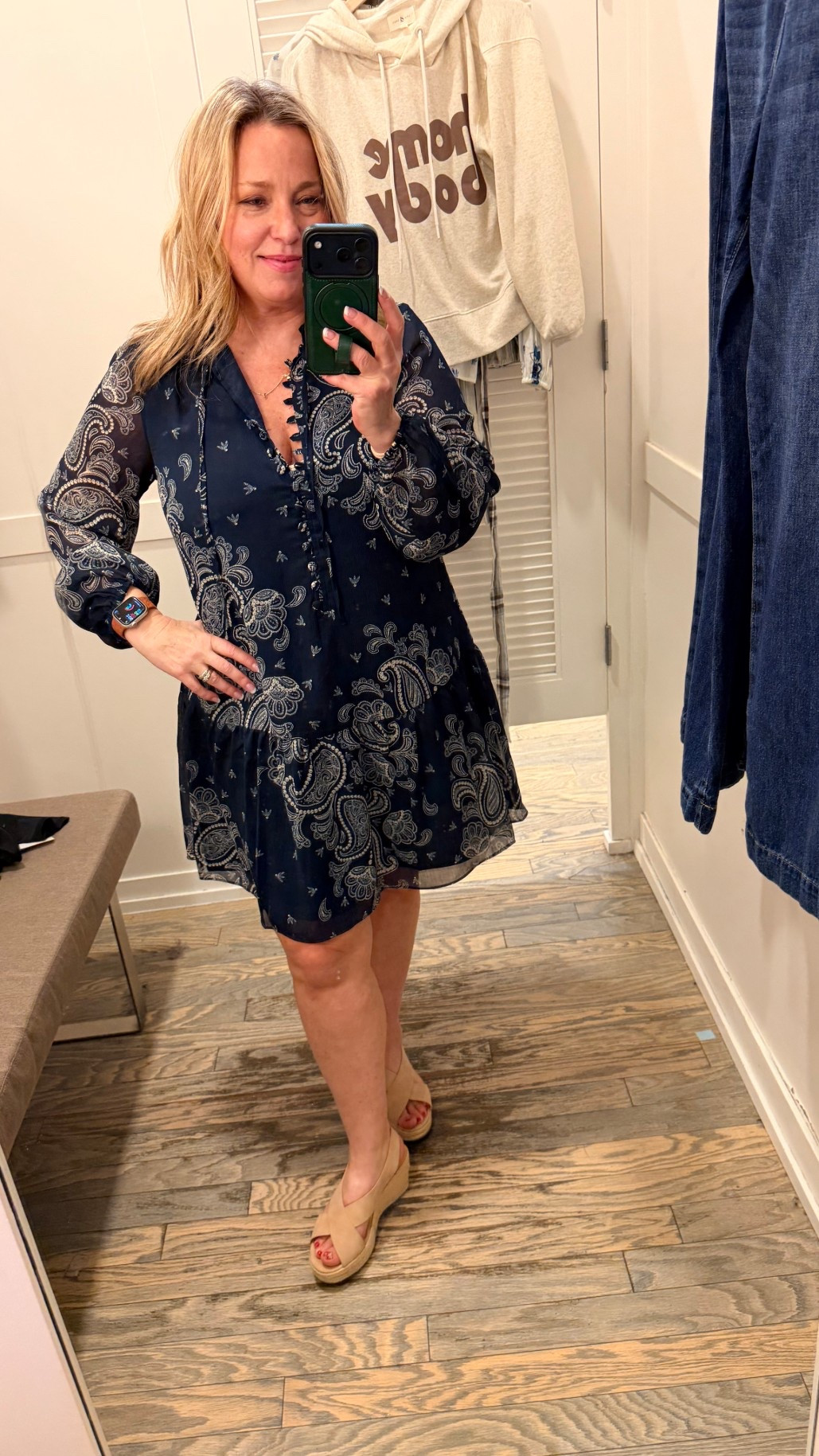 Love the button detail of this flowy dress. Dress Up or down! 

#LTKPetite #LTKOver40 #LTKWorkwear