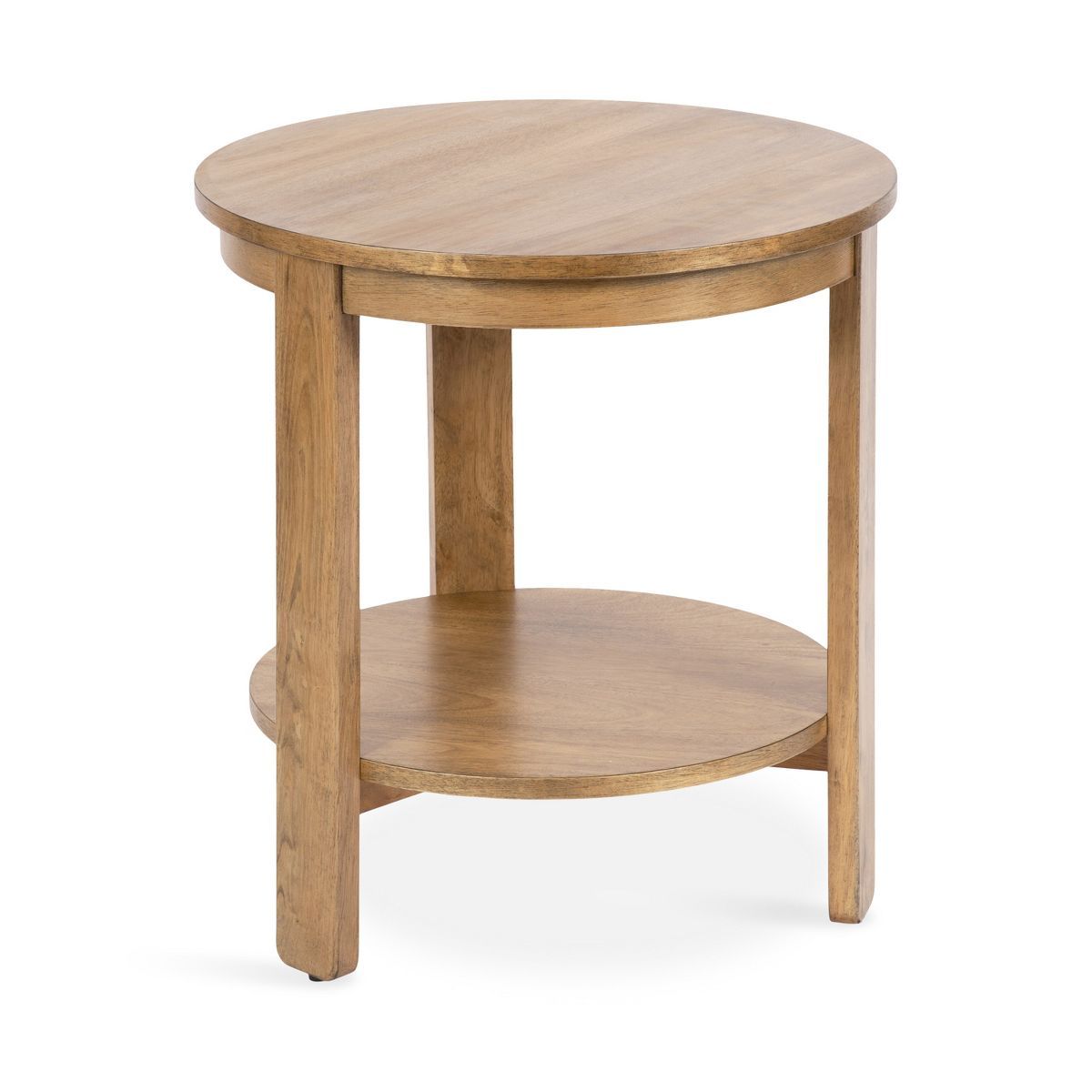 Kate and Laurel Foxford Round MDF Side Table, 22x22x24, Natural | Target
