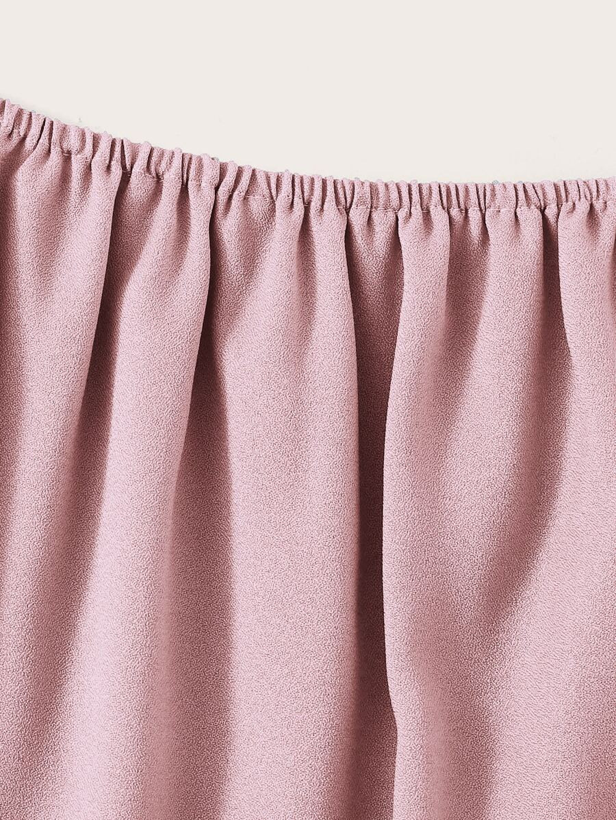 Plus Laser Cut Scallop Blouse | SHEIN