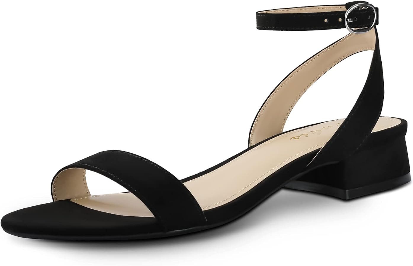 Ankis Black Nude White Gold Women Sandals Comfortable Walking Strappy Open Toe Sandals for Women ... | Amazon (US)