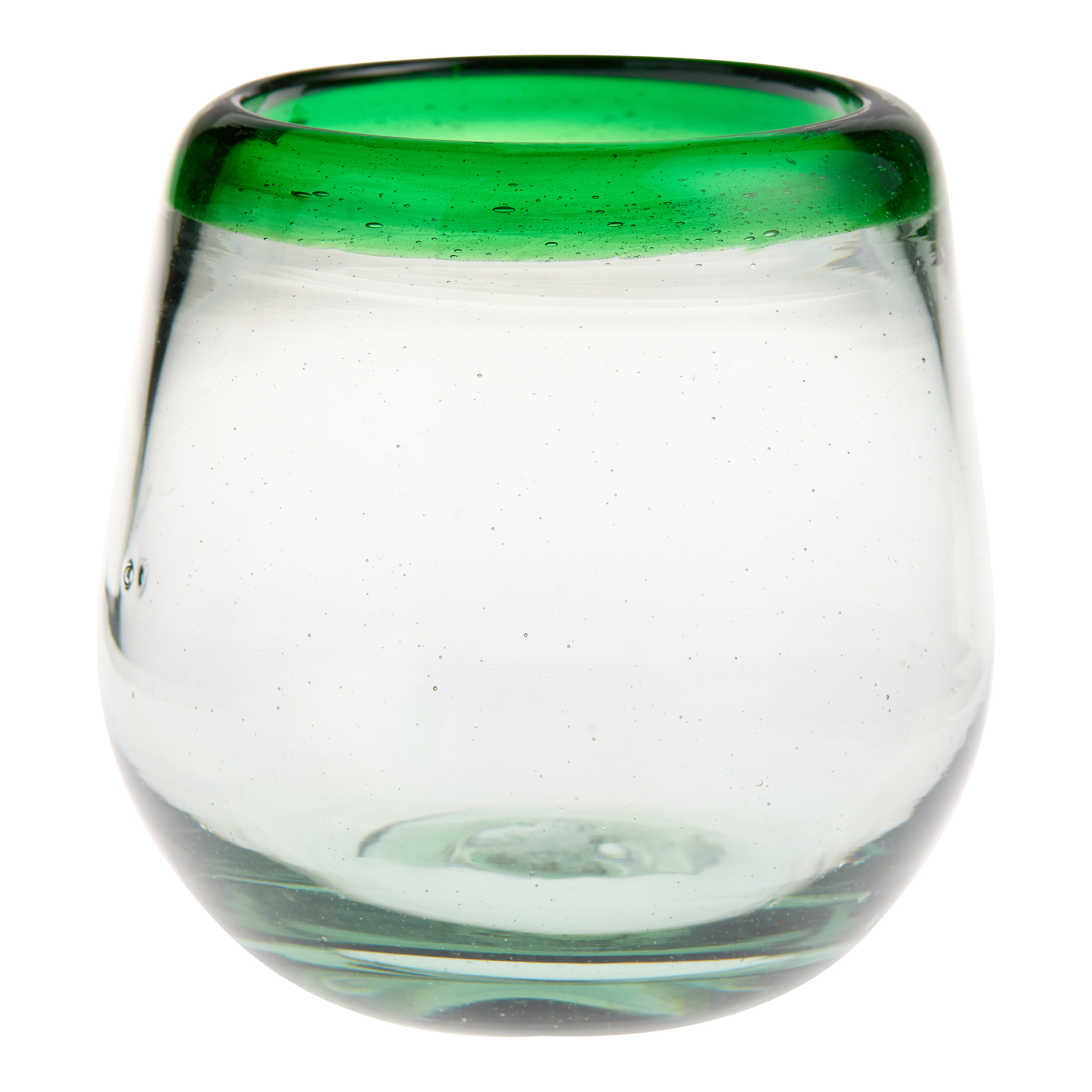 Rocco Handcrafted Recycled Stemless Wine Glass | World Market