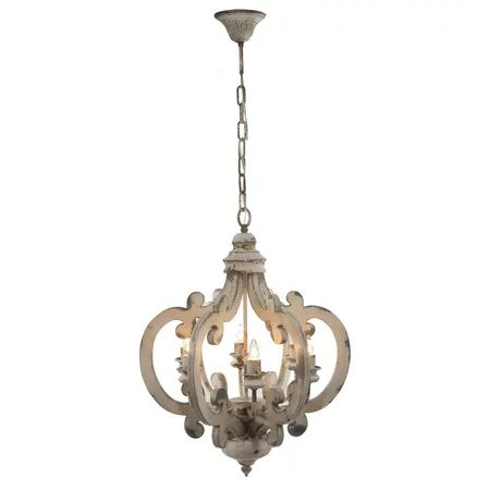 A&B Home Wood And Metal Chandelier | Walmart (US)