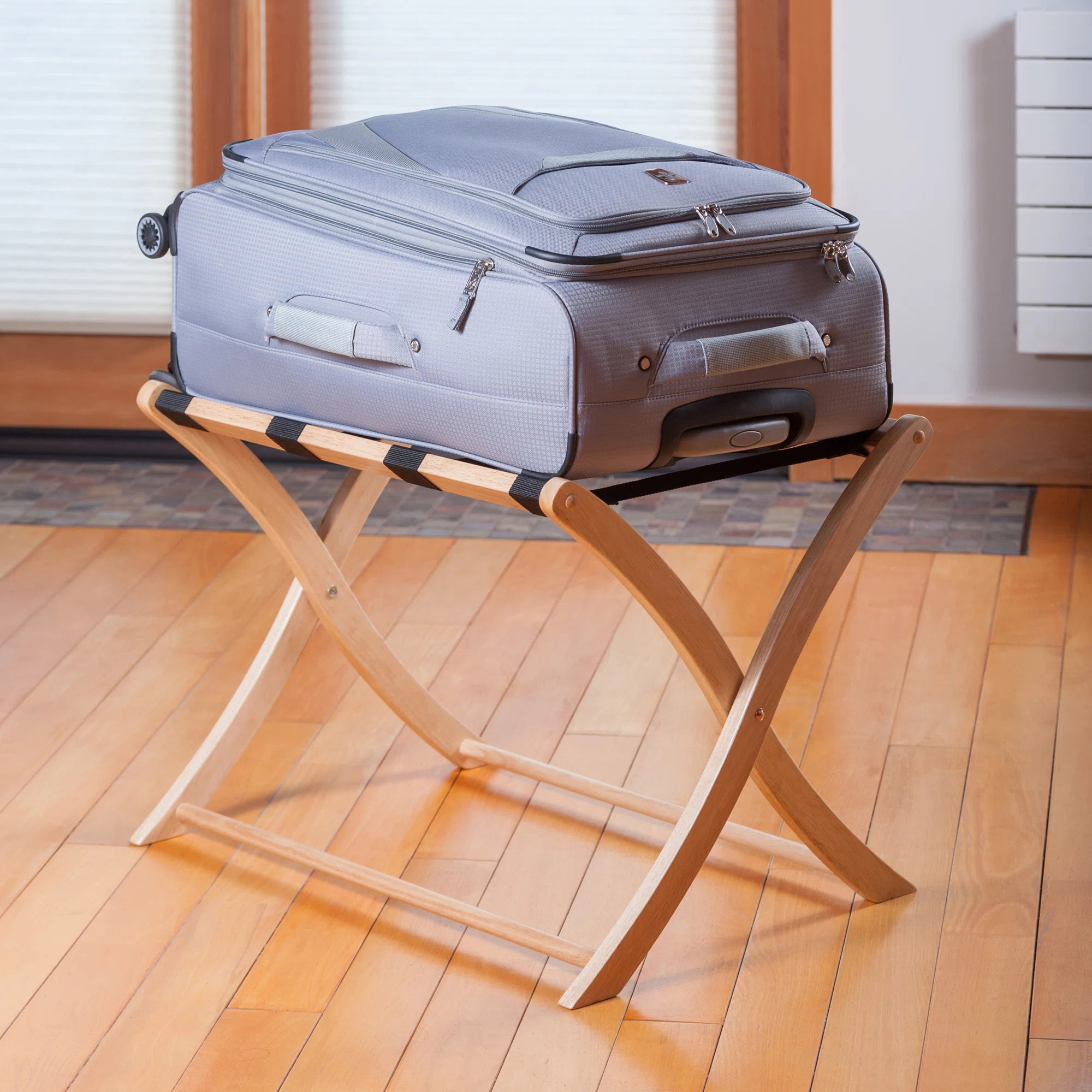 Scarlett Luggage Rack, Natural Finish | Wayfair North America