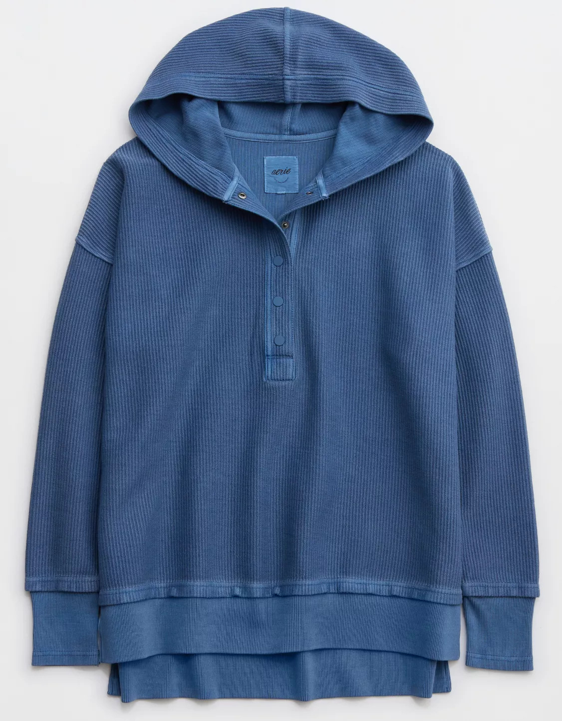 Aerie Textured Henley Hoodie | Aerie
