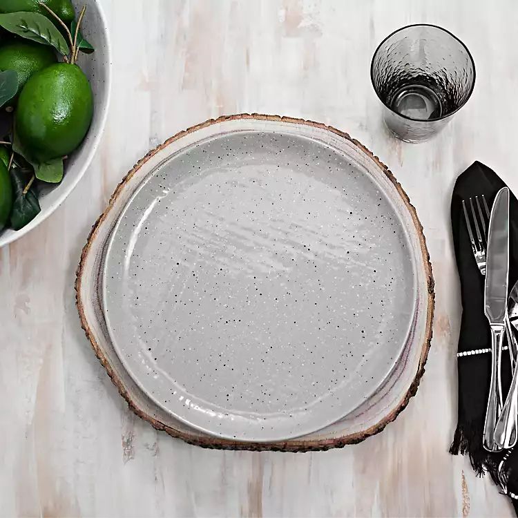 Gray Simple Things Dinner Plate | Kirkland's Home