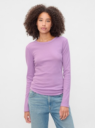Waffle-Knit Crewneck T-Shirt | Gap Factory