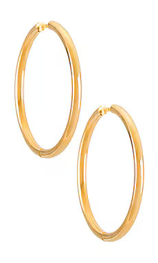 Ellie Vail Klara Medium Hoop Earring in Gold from Revolve.com | Revolve Clothing (Global)