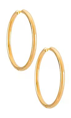 Ellie Vail Klara Medium Hoop Earring in Gold from Revolve.com | Revolve Clothing (Global)