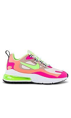 Nike Air Max 270 React Sneaker in Barely Rose, Stone Mauve, Bright Spruce, Pink Blast, Atomic Pin... | Revolve Clothing (Global)