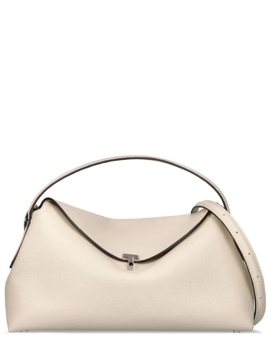 T-lock grain leather top handle bag - Toteme - Women | Luisaviaroma | Luisaviaroma