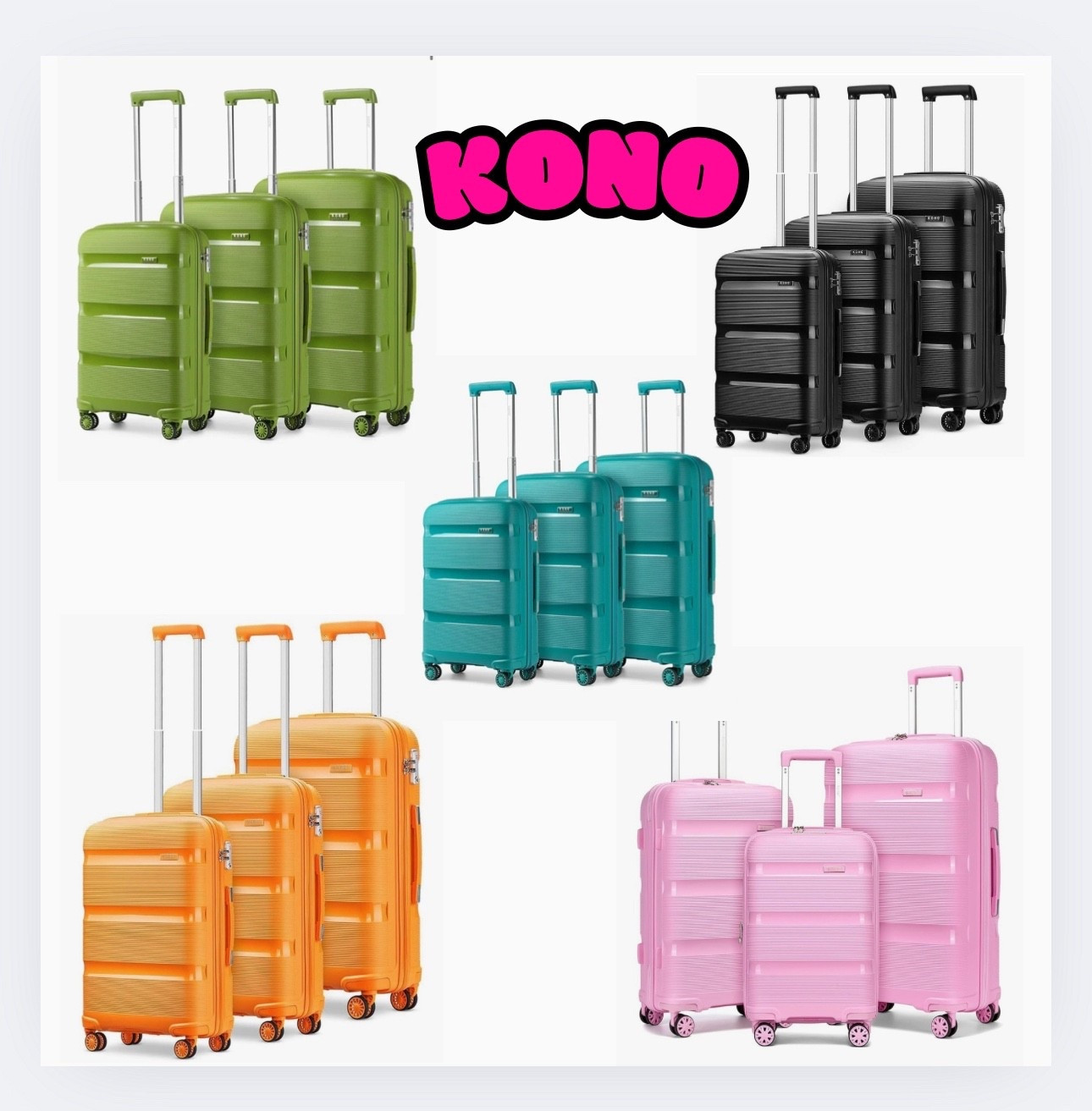🧳✨ Travel in STYLE + DURABILITY with KONO luggage 🎒✈️

✔️ Smooth 360° spinner wheels (glides like a dream)
✔️ Lightweight but TOUGH shell (hello, airport tested ✅)
✔️ TSA-approved locks for peace of mind 🔐
✔️ Bold colors so you’ll never miss your bag at baggage claim 🎨

These sets are giving travel boss energy—whether you’re jetting off for vacay 🌴 or business 💼.

Linked in my LTK! 🛍️ 

#KONOluggage #TravelBossApproved #PackLikeAPro #TravelStyle #AmazonFinds #LTKtravel #LTKunder100 #SpinnerLuggageGoals


#LTKSummerEdit #LTKBeauty #LTKTravel
