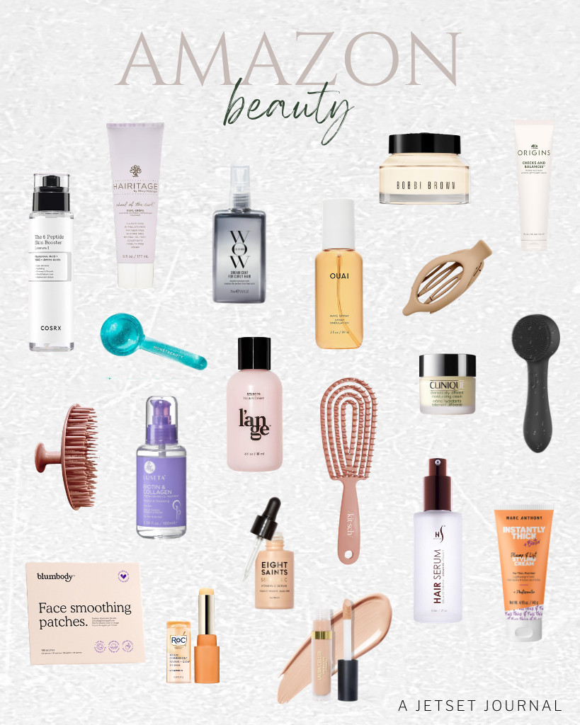 I love this week’s Amazon Beauty Finds!

There are some fantastic products to help you style your hair, including options from Marc Anthony, L’ANGE, and more. I also recommend a detangling brush that works well for curly or wet hair. For skincare and makeup, I've included the Eight Saints Vitamin C Serum and LAURA GELLER concealer. And did you know that wrinkle patches are available on Amazon? How cool is that! 

 #LTKSeasonal #LTKSaleAlert