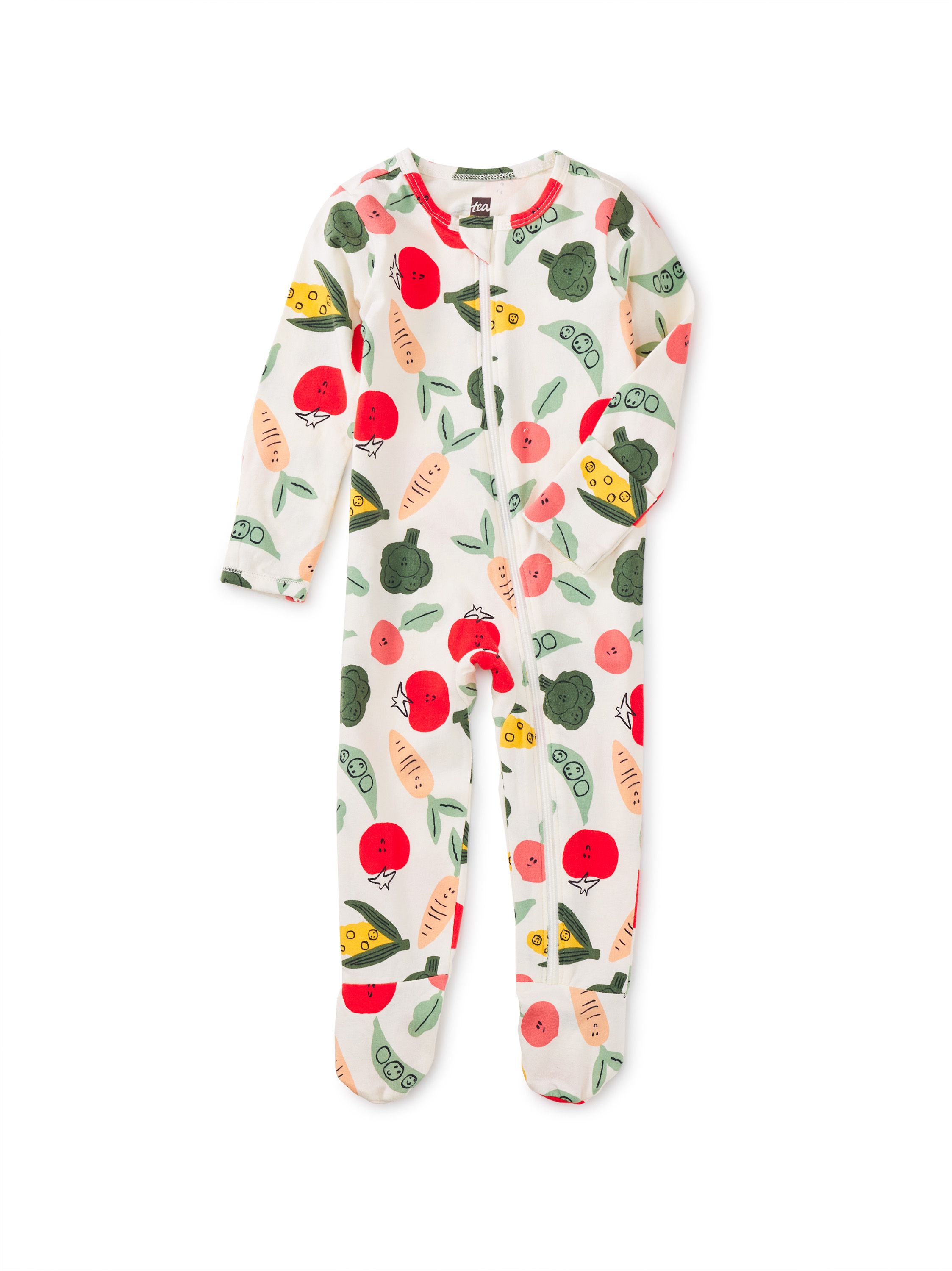 Footed Zip Front Baby Romper | Tea Collection