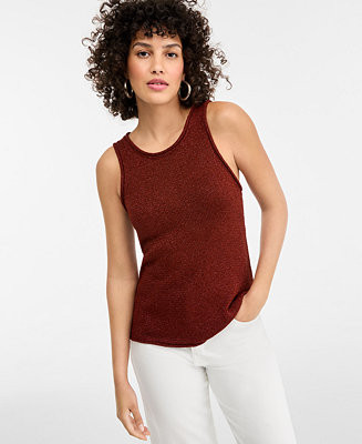 Women's Metallic Sweater Tank | Macy's