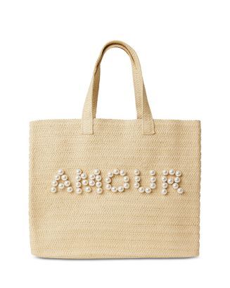 More Amour Beaded Straw Tote | Bloomingdale's (US)