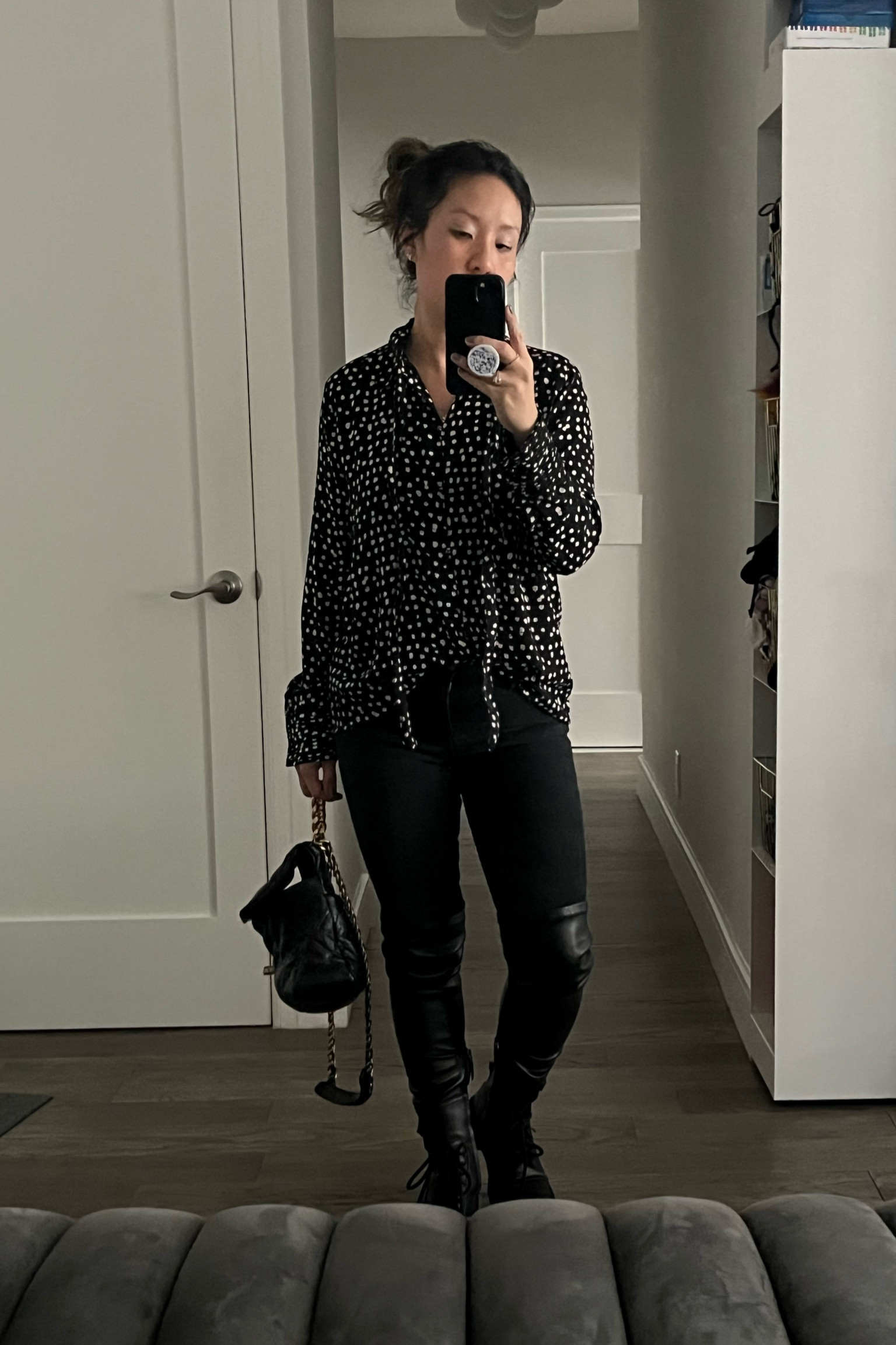 This is me on my way to being a mystery reader for the kiddies at school. True story. Mom life.

#LTKfamily #LTKitbag #LTKstyletip