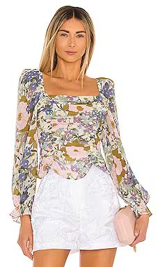 ASTR the Label Tonina Top in Off White Retro Floral from Revolve.com | Revolve Clothing (Global)