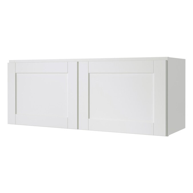 Diamond NOW Arcadia 36-in W x 14-in H x 12-in D White Door Wall Stock Cabinet | Lowe's