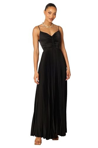 Petal & Pup Naira Pleated Maxi Dress - Black 14 | Amazon (US)
