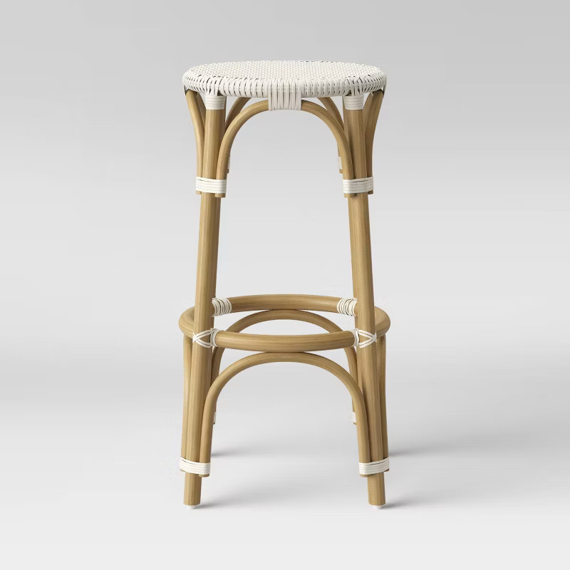 Perry Rattan Backless Woven Barstool - Threshold™ | Target