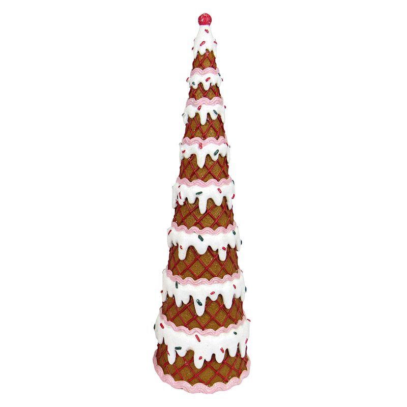 Red & White Waffle Tree, 12" | At Home