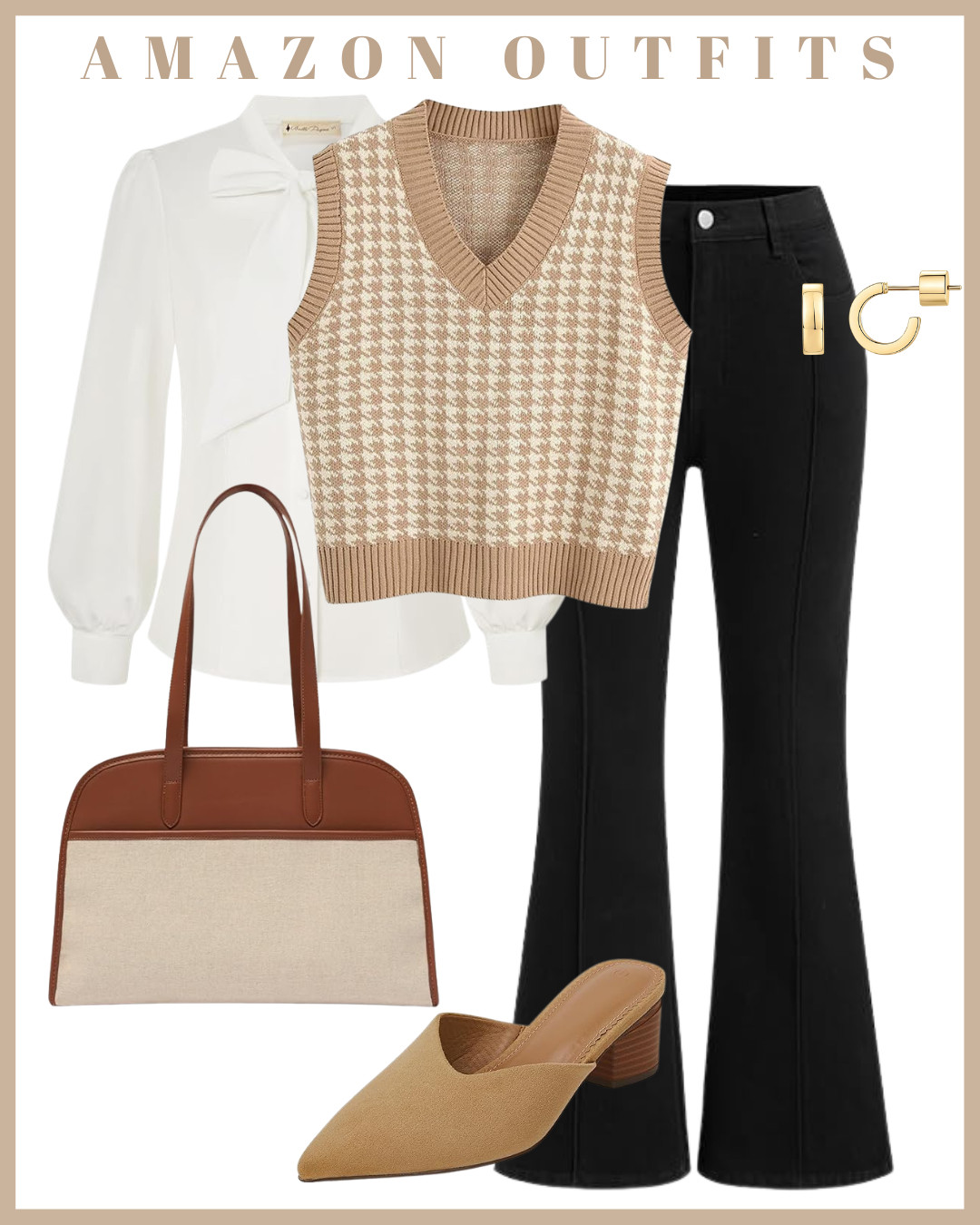 Sweater vest season is here 🤎✨
Styled this Amazon sweater vest in two effortless ways — perfect for transitioning into fall 🙌

👩‍💼 With brown trousers for a polished, office-ready vibe
🖤 With black flare jeans for a casual yet elevated weekend look

Simple, chic, and so easy to mix + match — this is the one layering piece your fall wardrobe needs 👏

✔️ Amazon sweater vest outfits
✔️ Fall capsule wardrobe inspo
✔️ Work to weekend style

To shop this vest, comment “link” and I’ll DM you, or check the Amazon Storefront link in bio 🛍️💌

#SweaterVestOutfits #SweaterVestStyle #ChicVestLooks #LayeredOutfitInspo #CasualVestStyle #ElegantVestOutfits #TimelessSweaterStyle #StreetStyleVest #OOTDInspo #EverydayStyling #LayeringStyle #FallFashion2025 #WinterOutfits2025 #AutumnOutfits #ColdWeatherStyle 

 #LTKFindsUnder50 #LTKStyleTip #LTKWorkwear