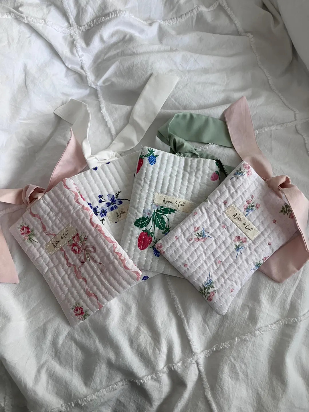 Handmade Ribbon-tied Kindle Sleeve | Padded E-reader Cover | Elegant Protection for Kindle, Kobo,... | Etsy (US)