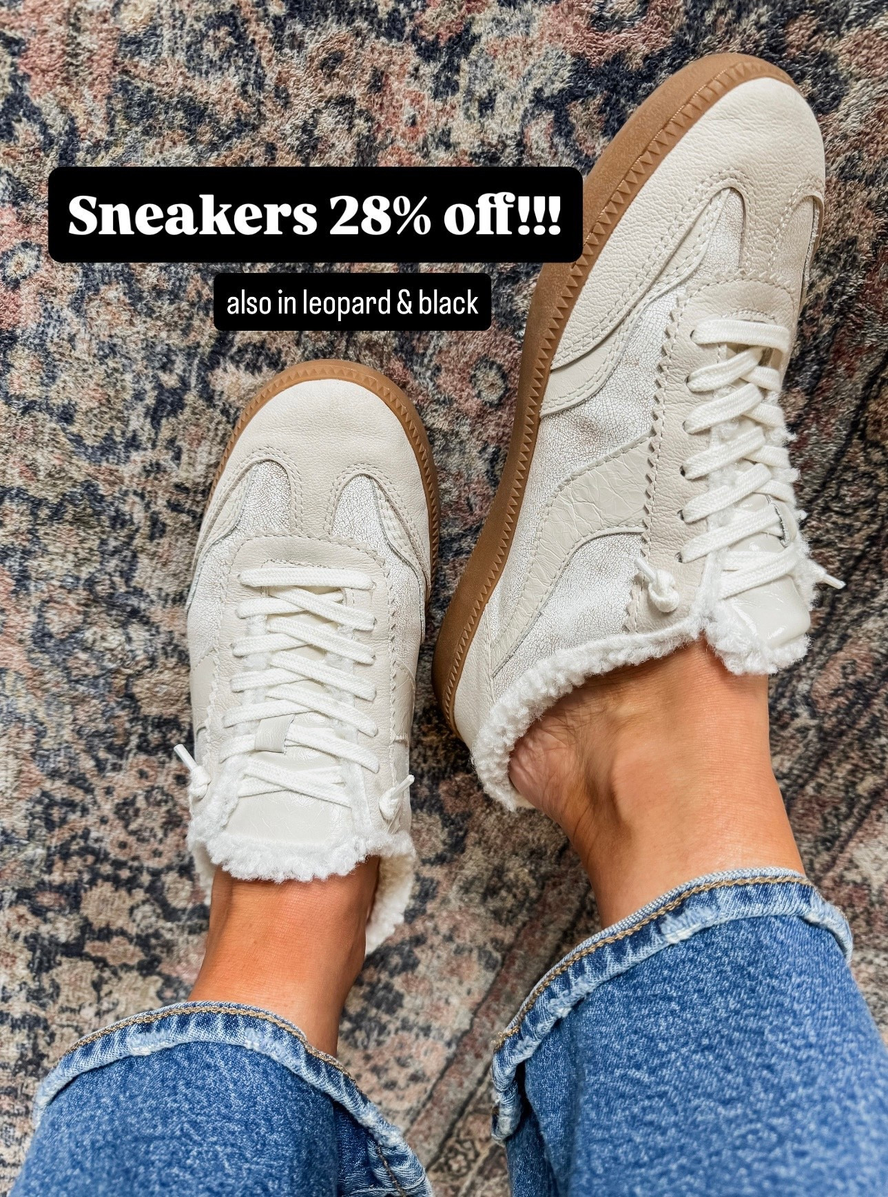 Faux Sherpa lined sneaker. Slide sneaker for Winter. Dolce Vita sneaker. Sneaker style. 
Fit TTS. 

#LTKOver40 #LTKSaleAlert #LTKSeasonal