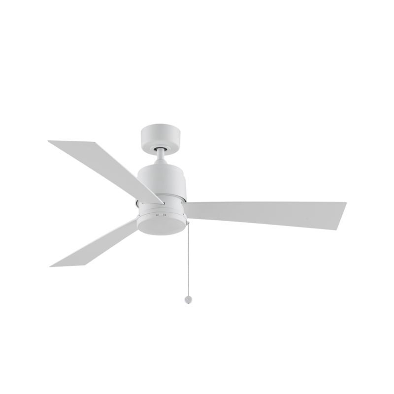 Fanimation Zonix 52" White Indoor/Outdoor Ceiling Fan | Crate and Barrel | Crate & Barrel