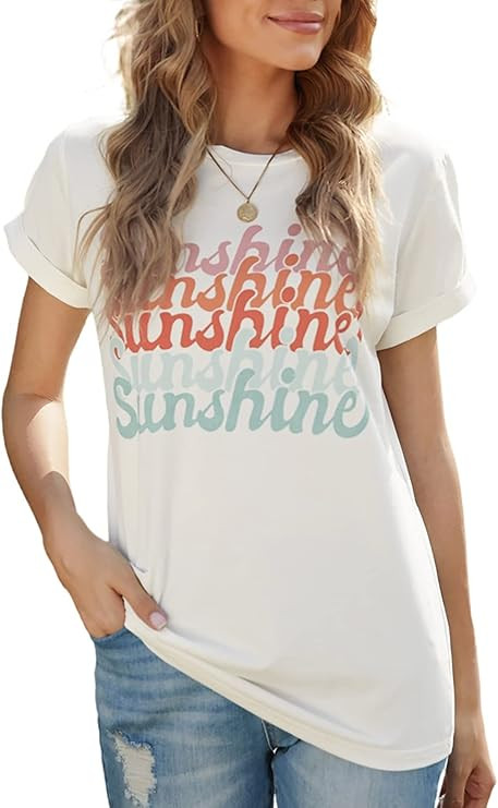 Aleumdr Women's Short Sleeve Crew Neck T Shirts Color Block Tops with Pocket S-XXL | Amazon (US)