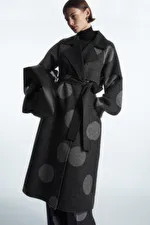 OVERSIZED POLKA-DOT WOOL COAT | COS (US)