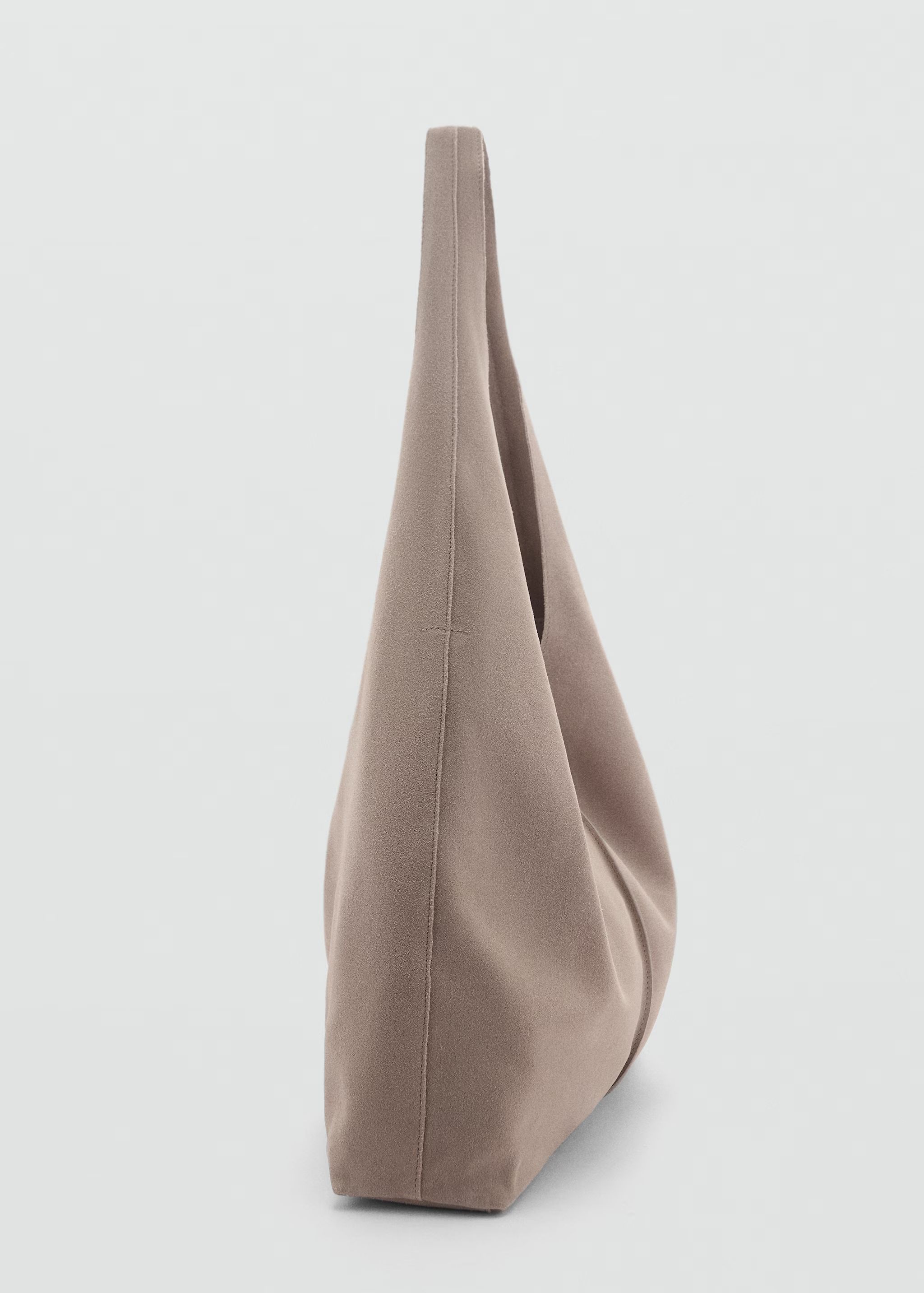 Leather shopper bag - Woman | MANGO USA | MANGO (US)