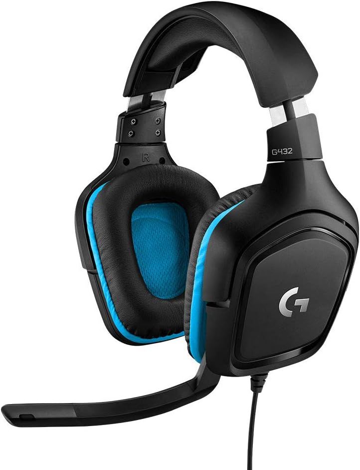 Logitech G432 Wired Gaming Headset, 7.1 Surround Sound, DTS Headphone:X 2.0, Flip-to-Mute Mic, PC... | Amazon (US)