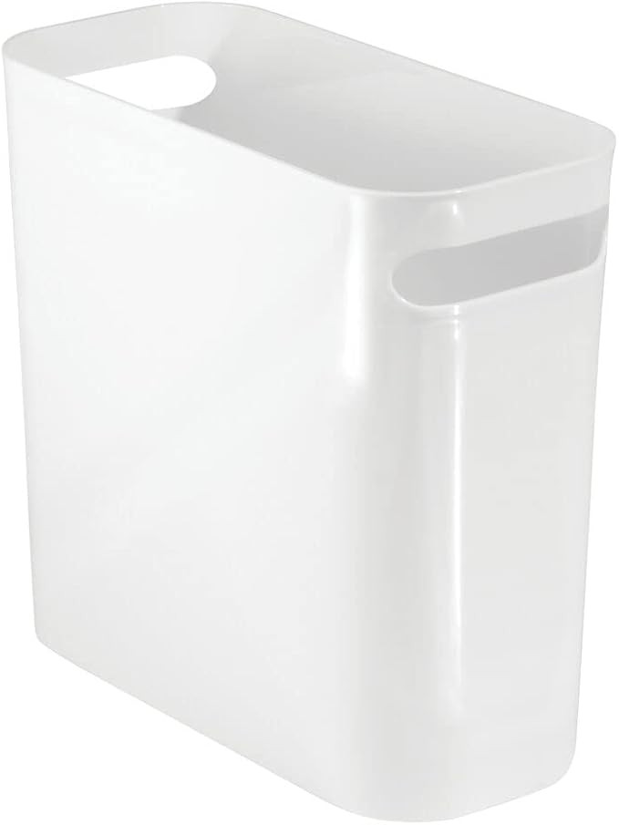 mDesign Plastic Small Trash Can, 1.5 Gallon/5.7-Liter Wastebasket, Garbage Container Bin with Han... | Amazon (US)