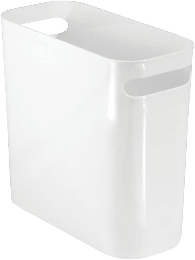mDesign Plastic Small Trash Can, 1.5 Gallon/5.7-Liter Wastebasket, Garbage Container Bin with Han... | Amazon (US)