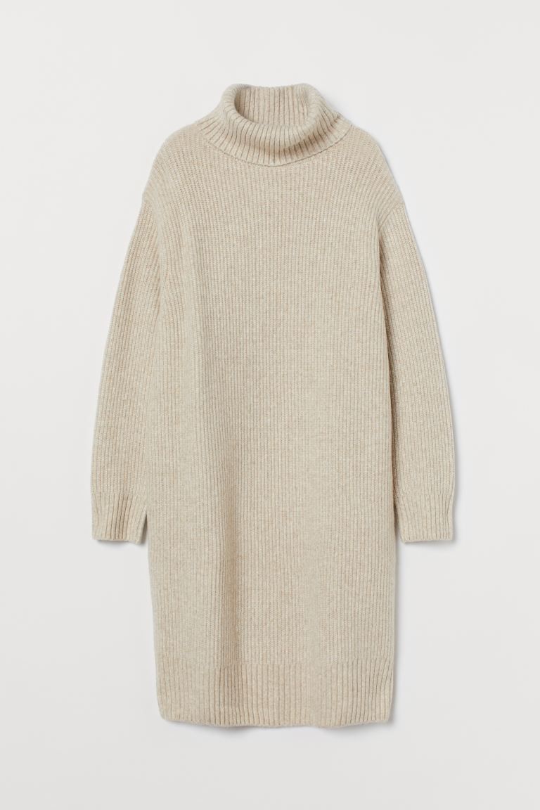 Knitted polo-neck dress | H&M (UK, MY, IN, SG, PH, TW, HK)
